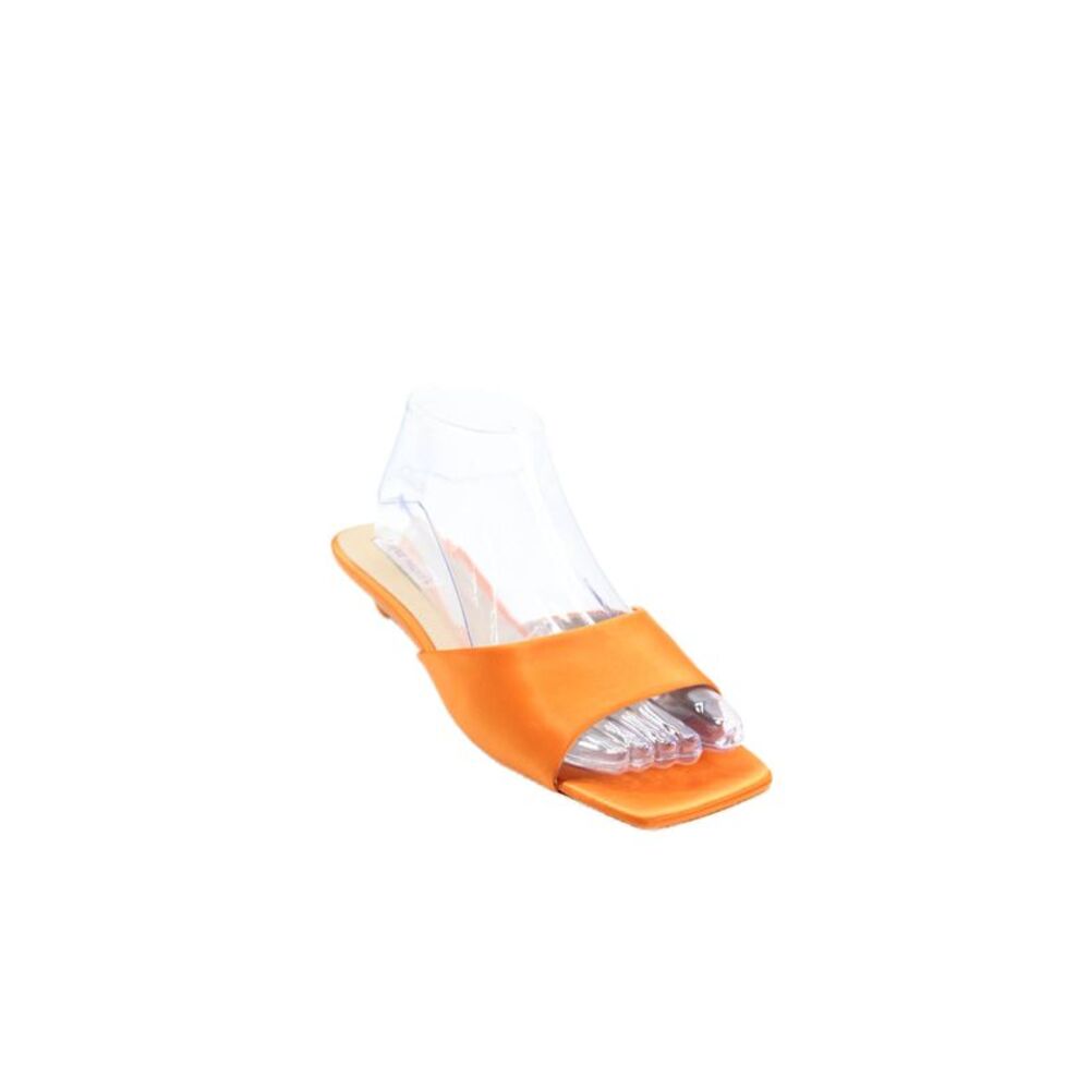 Steve Madden Women's Square Toe Slip-On Sandals Orange Size 8